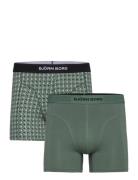 Organic Cotton Stretch Boxer 2P Bokserit Green Björn Borg
