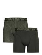 Bamboo Boxer 2P Bokserit Green Björn Borg