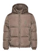 Down Jacket Vuorillinen Takki Topattu Takki Beige Armani Exchange