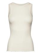 Rwbeatrice Sl Boxer Top Tops T-shirts & Tops Sleeveless White Rosemund...