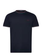 Twin Tipped T-Shirt Tops T-shirts Short-sleeved Navy Fred Perry