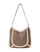 Day Faux Shearling Shoulder Bags Crossbody Bags Beige DAY ET