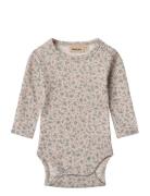 Wool Body L/S Lucca Bodies Long-sleeved Beige Wheat