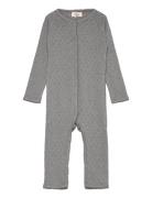 Pointelle Heart Full Body Pitkähihainen Body Grey Copenhagen Colors