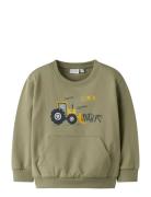 Nmmvugo Ls Nreg Sweat Bru Tops Sweat-shirts & Hoodies Sweat-shirts Kha...