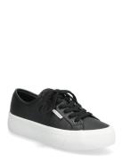 Vulc Flatf Lace Up Lth Matalavartiset Sneakerit Tennarit Black Calvin ...