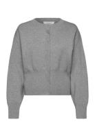 Rwavar Ls Cardigan Tops Knitwear Cardigans Grey Rosemunde