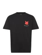 Adapt T-Shirt Tops T-shirts Short-sleeved Black Makia
