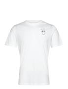 Alder Owl Chest Print Tee - Gots/Ve Tops T-shirts Short-sleeved White ...