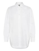 C_Bostucci_8 Tops Shirts Long-sleeved White BOSS