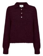 Nuciara Riette Pullover Tops Knitwear Jumpers Burgundy Nümph