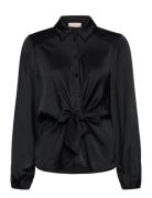 Fqdove-Blouse Tops Blouses Long-sleeved Black FREE/QUENT