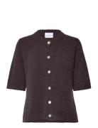 Kae Ss Knit Cardigan Tops Knitwear Cardigans Brown Noella