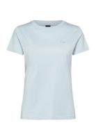 C_Esogo_1 Tops T-shirts & Tops Short-sleeved Blue BOSS