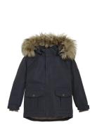 Jacket Solid Parka Takki Navy En Fant