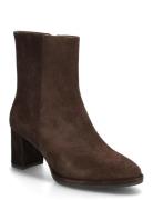 Lebitbs Shoes Boots Ankle Boots Ankle Boots With Heel Brown UNISA