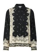 Yastrano Ls Shirt S. - D2D Tops Shirts Long-sleeved Black YAS