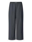Bella Pants - Poplin Bottoms Trousers Wide Leg Navy STUDIO FEDER