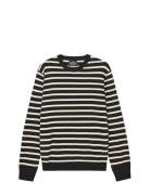 Super Wool Karsten Stripe Knit Tops Knitwear Round Necks Multi/pattern...