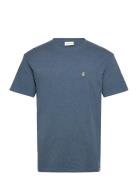 Application T-Shirt Tops T-shirts Short-sleeved Blue Revolution