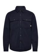 Worker Overshirt Tops Overshirts Navy Revolution