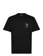 Shadow Grid Ss T-Shirt Designers T-shirts Short-sleeved Black Daily Pa...