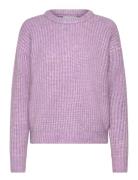 Mabel Knit Tops Knitwear Jumpers Purple Makia