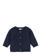 Cardigan Knit Tops Knitwear Cardigans Navy Fixoni