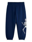 Skeleton Sp Sweatpants Bottoms Sweatpants Navy Mini Rodini