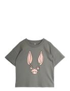 Bat Sp Ss Tee Tops T-shirts Short-sleeved Grey Mini Rodini