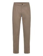 Chino-Pleated Bottoms Trousers Chinos Beige BOSS