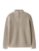 Nkmnesolle Ls Knit Noos Tops Knitwear Pullovers Beige Name It