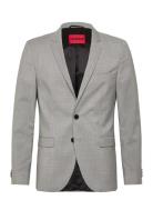 Arti232X Suits & Blazers Blazers Single Breasted Blazers Grey HUGO