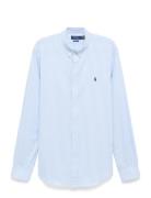 50/1 Bistrch Poplin-Slbdppcs Tops Shirts Casual Blue Polo Ralph Lauren