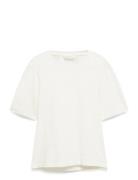 Mschelmira Puff Tee Tops T-shirts & Tops Short-sleeved White MSCH Cope...