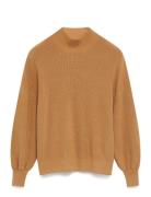 Mschmagnea Rachelle M Pullover Tops Knitwear Turtleneck Brown MSCH Cop...