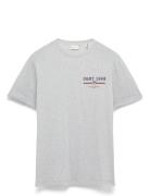 Graphic Ss T-Shirt Tops T-shirts Short-sleeved Grey GANT