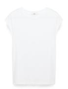 Cc Heart Basic T-Shirt Tops T-shirts & Tops Short-sleeved White Coster...