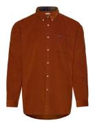Barbour Ramsey Tailored Cord Shirt Designers Shirts Casual Orange Barb...