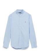 Slim Fit Oxford Shirt Tops Shirts Business Blue Polo Ralph Lauren