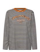 Fqjemma- Tee Tops T-shirts & Tops Long-sleeved Navy FREE/QUENT