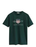Archive Shield Ss T-Shirt Tops T-shirts Short-sleeved Green GANT