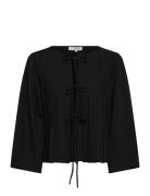 Fiona Jacket Tops Knitwear Cardigans Black A-View