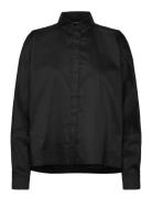 Gigi Shirt Tops Shirts Long-sleeved Black Ahlvar Gallery