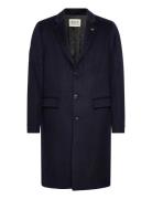 Classic Wool Coat Villakangastakki Pitkä Takki Navy Scotch & Soda