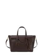 Merlara Walnut/Contrast Stitch Grained Calf Bags Small Shoulder Bags-c...