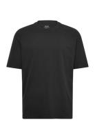 Heavy Weight Boxy T Shirt Tops T-shirts Short-sleeved Black Hollister