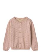 Knit Cardigan Maia Tops Knitwear Cardigans Pink Wheat
