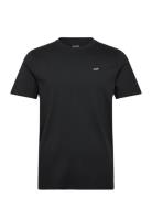 Icon Crew Knit T Shirt Tops T-shirts Short-sleeved Black Hollister