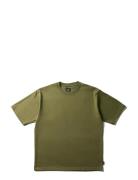 Nsd Back Printed Logo T-Shirt Tops T-shirts Long-sleeved Khaki Green S...